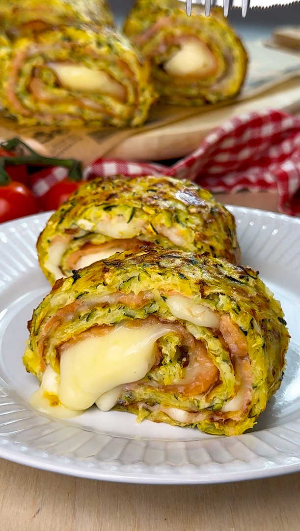 ROTOLO DI ZUCCHINE 3 INGREDIENTI - LOW CARB!