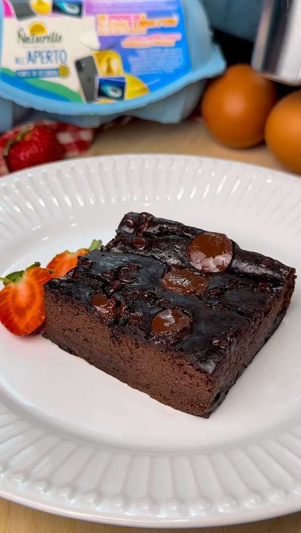 BROWNIE SANI 4 INGREDIENTI - Senza farina, senza zucchero, senza burro! In 5 minuti!