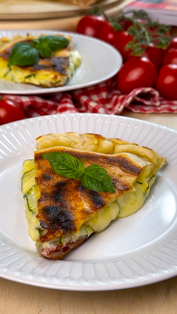 FOCACCIA RIPIENA IN PADELLA - Senza lievitazione, solo 3 Ingredienti!