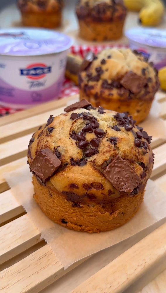 MUFFIN BANANA BREAD - Solo 4 ingredienti, facilissimi!