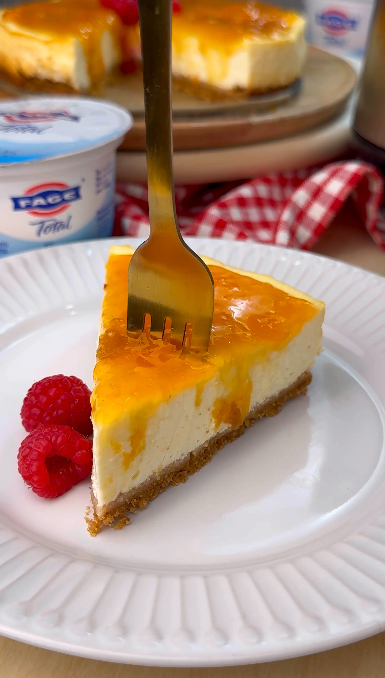 CHEESECAKE IN FRIGGITRICE AD ARIA