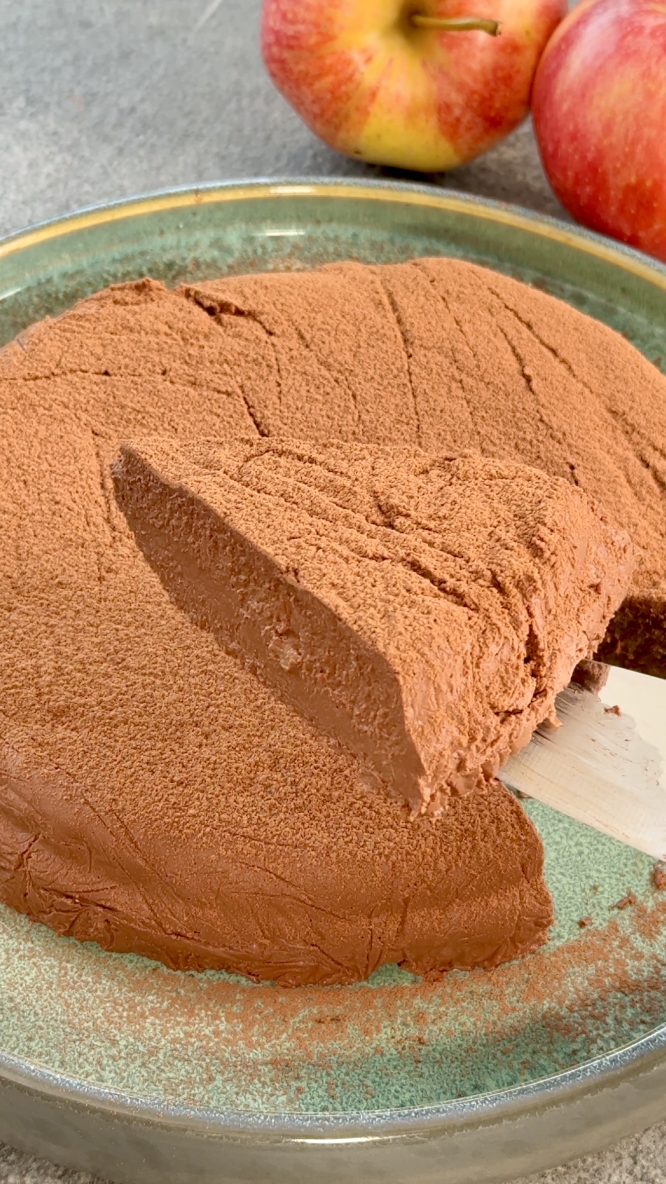 TORTA DI MELE AL CACAO  2 INGREDIENTI